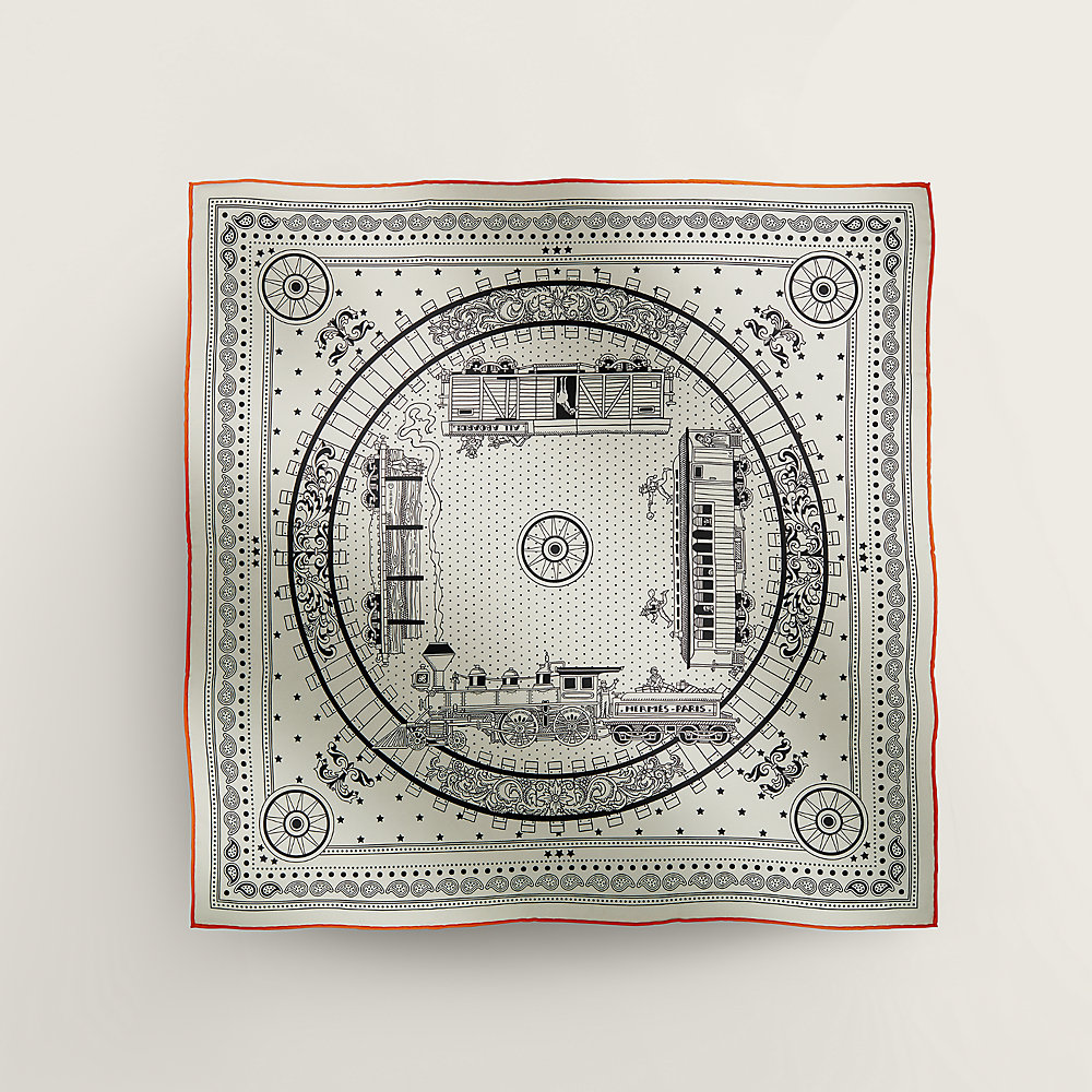 HERMES 最新作 バンダナ55 シルク オール・アボード All Aboard